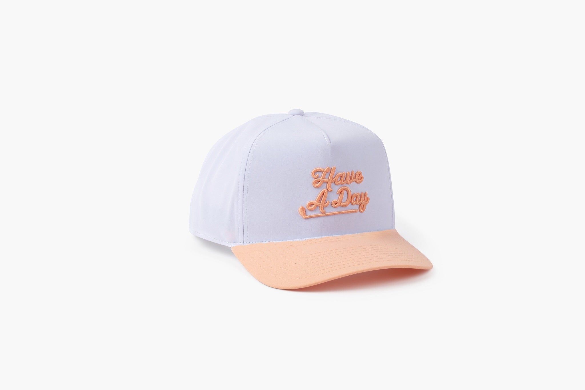 Have A Day White & Peach Hat