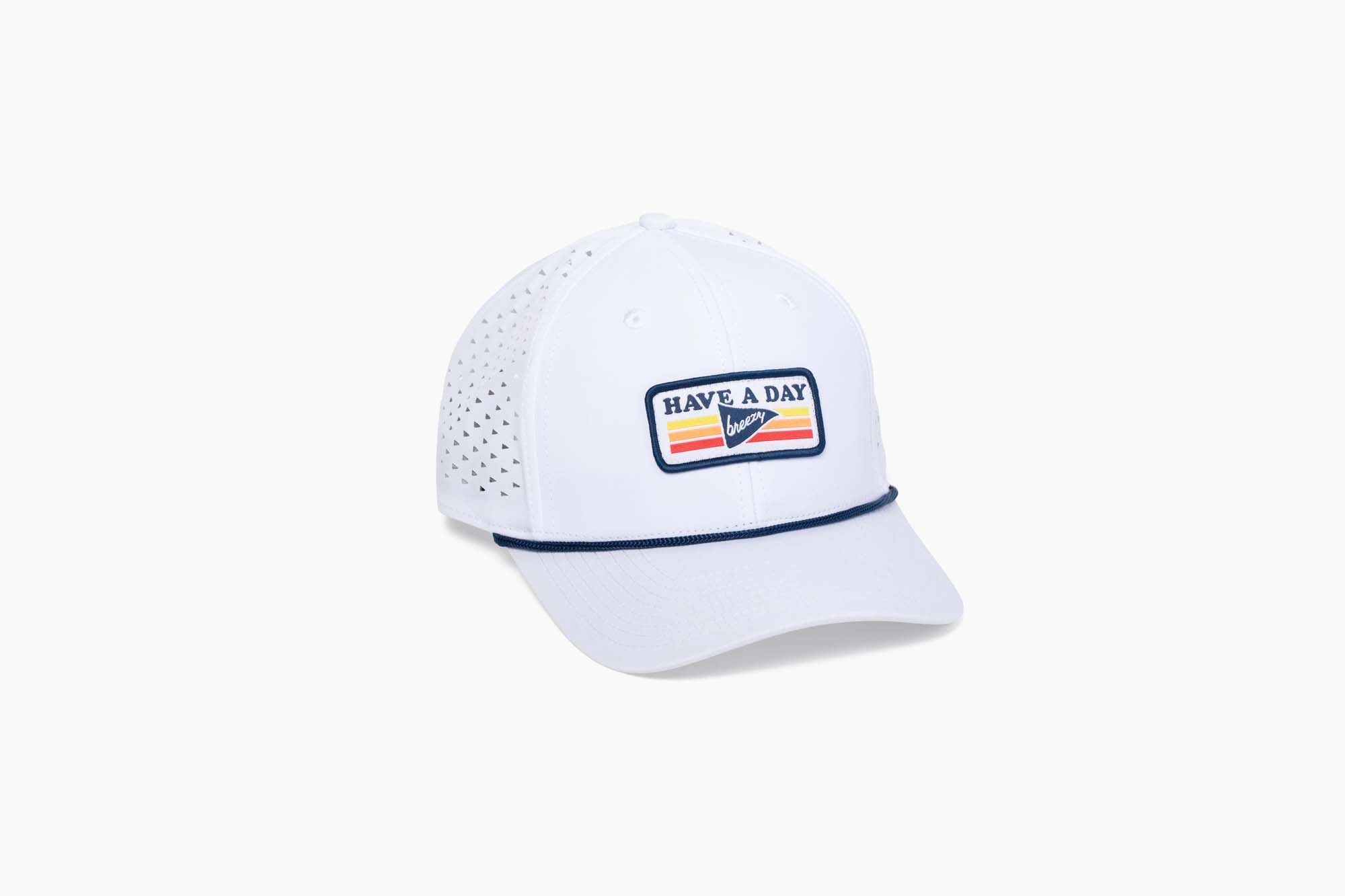 Have A Day Perforated Vintage Patch Hat