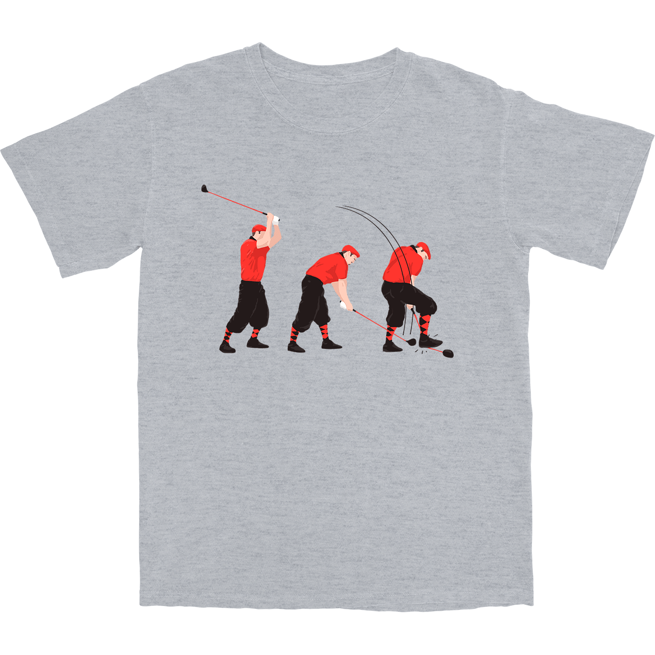 The Golf Drama T Shirt - Grey