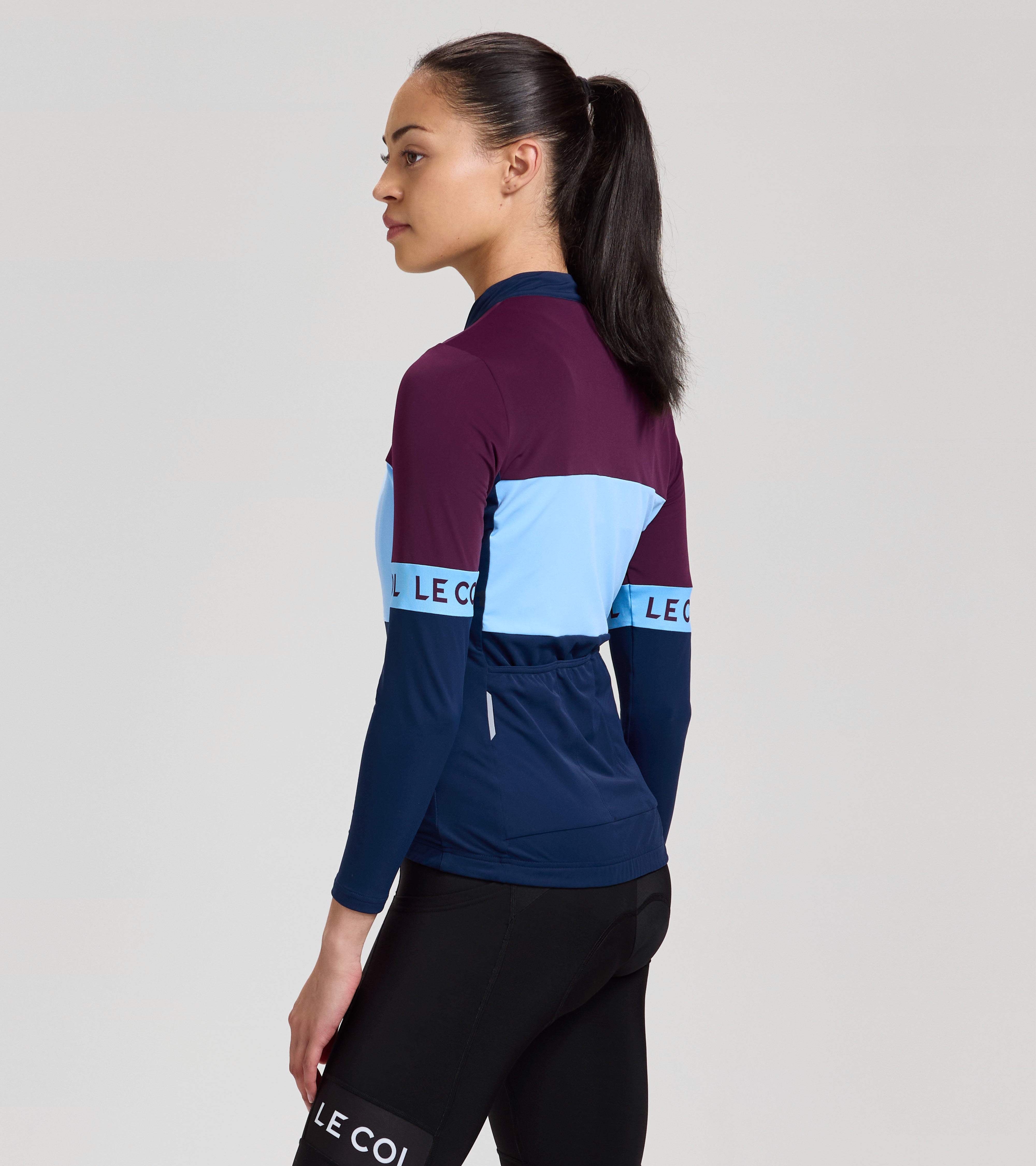 Womens Sport Tricolour Long Sleeve Jersey 12 Womens Sport Tricolour Long Sleeve Jersey
