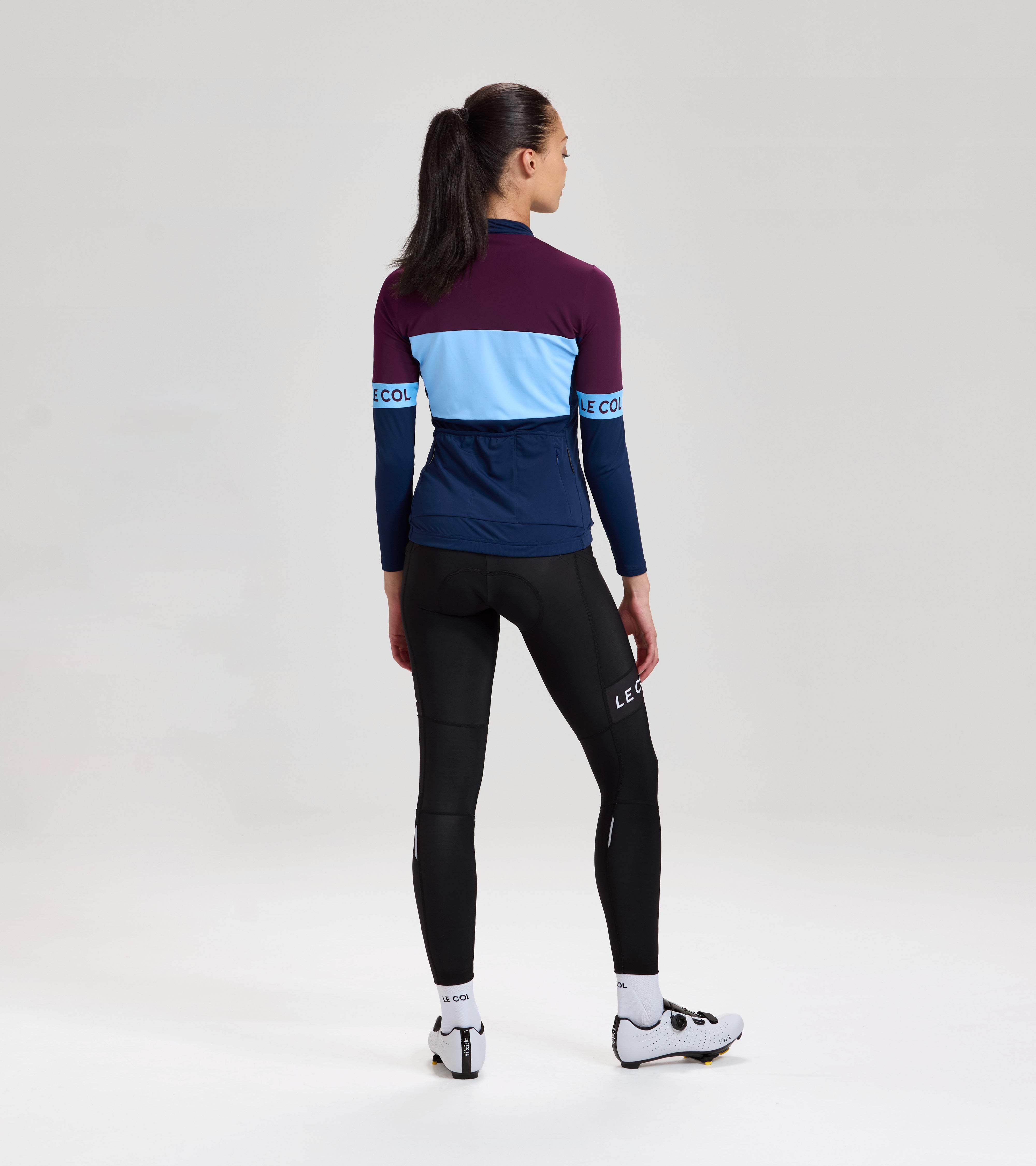 Womens Sport Tricolour Long Sleeve Jersey 13 Womens Sport Tricolour Long Sleeve Jersey