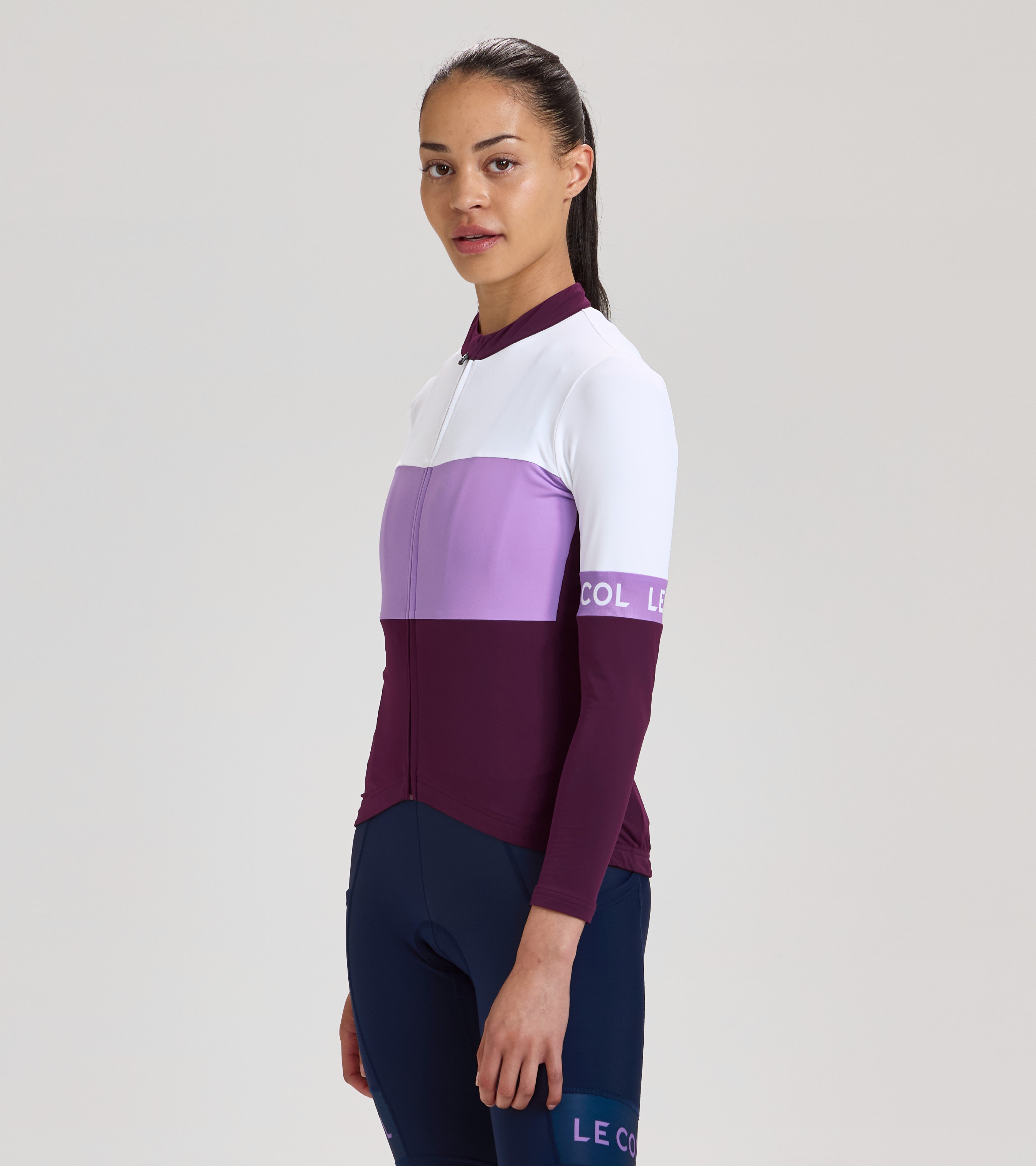 Womens Sport Tricolour Long Sleeve Jersey 2 Womens Sport Tricolour Long Sleeve Jersey
