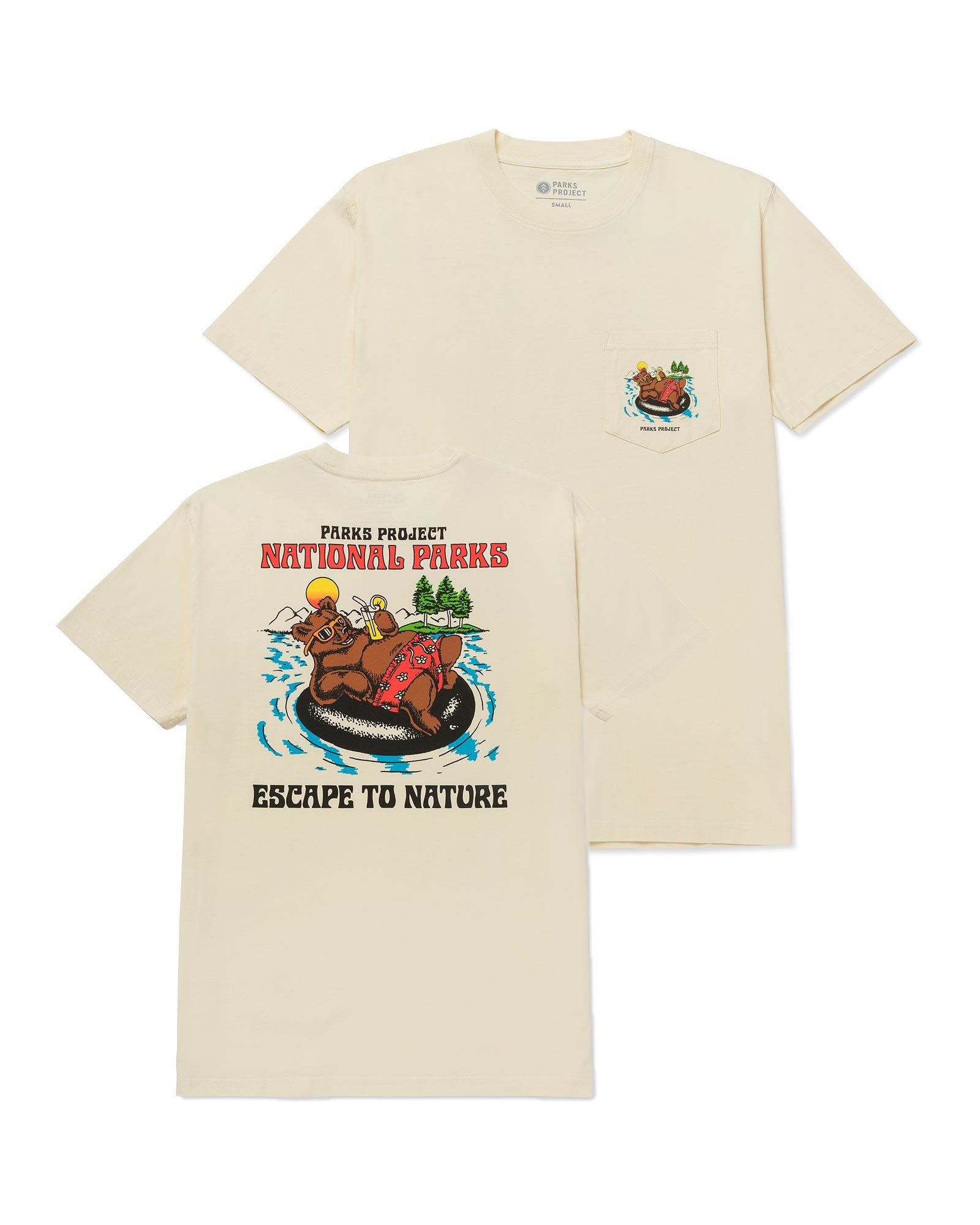 Escape to Nature Bear Float Pocket Tee 3 Escape to Nature Bear Float Pocket Tee