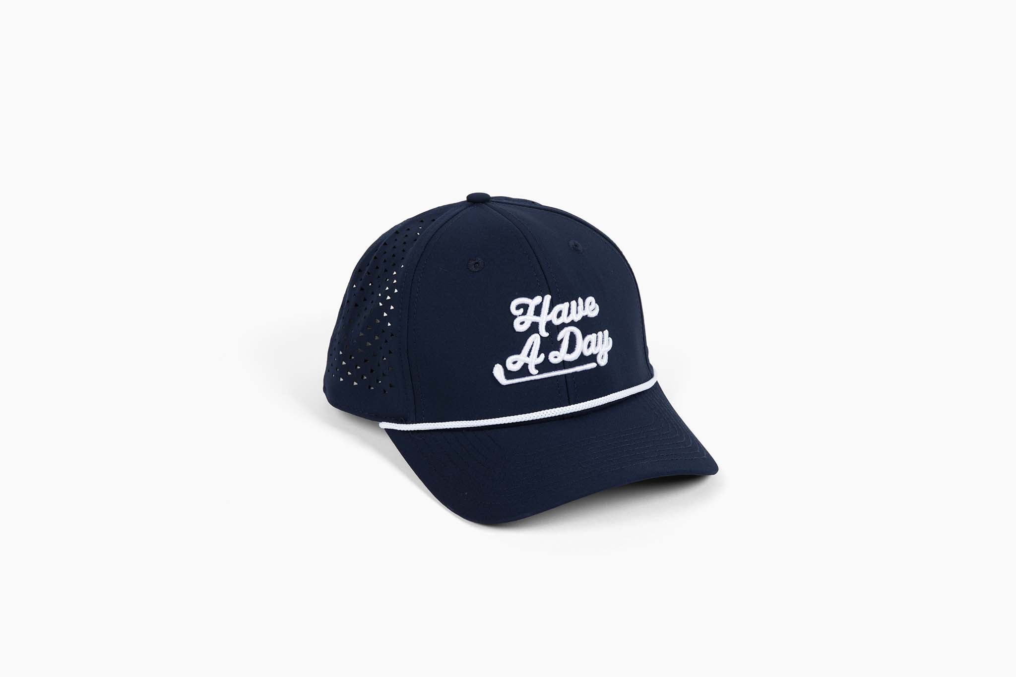 Have A Day Perforated Performance Hat - Navy
