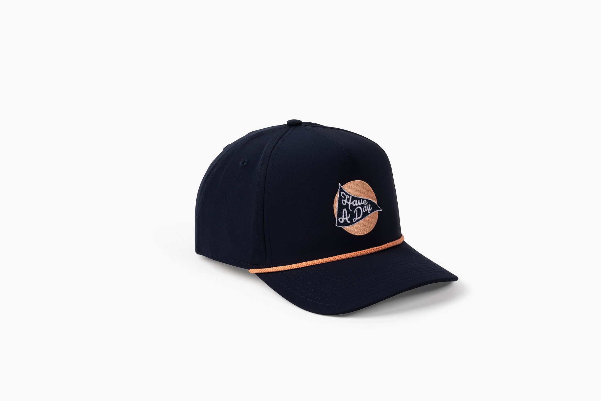 Have A Day Drink Rope Hat - Navy & Peach